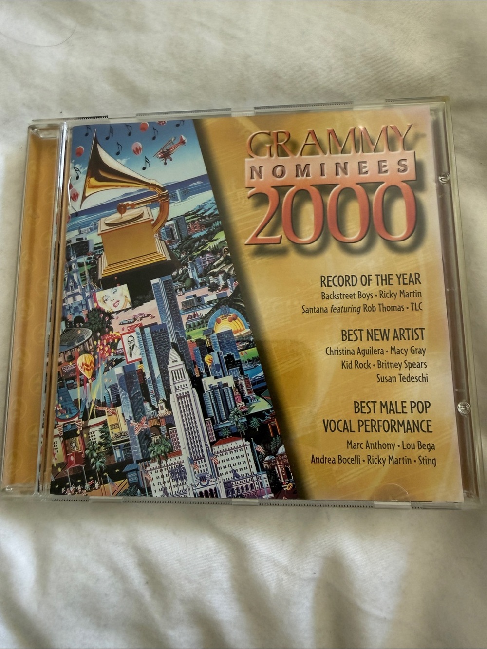 Grammy Nominees 2000 Compilation CD - Gold & Multicolor Cover